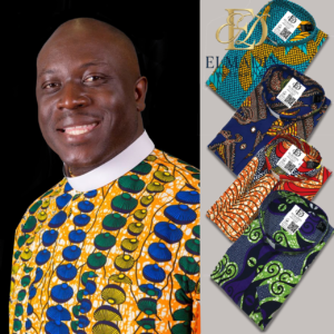 African Print Jak (no tuck) Neckband Shirt Short Sleeve